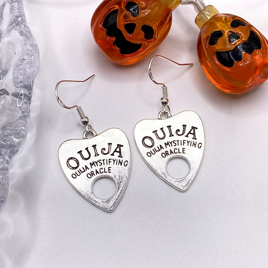 Ouija Planchette Pointer Earrings