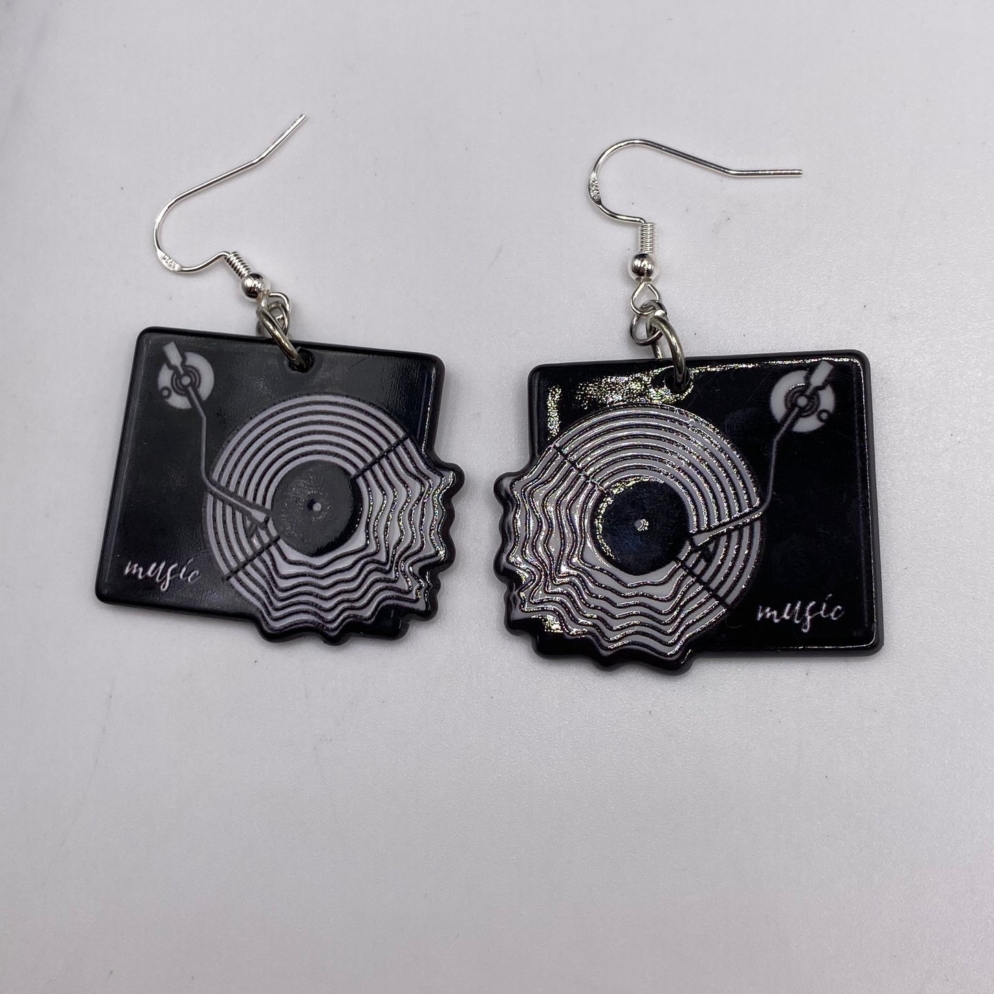 Vinyl Record Earrings