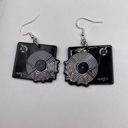 Vinyl Record Earrings