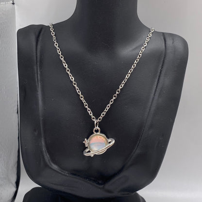 Holographic Planet Necklace