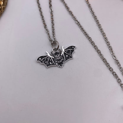 Black Bat Necklace
