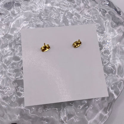 Gold Star Stud Earrings