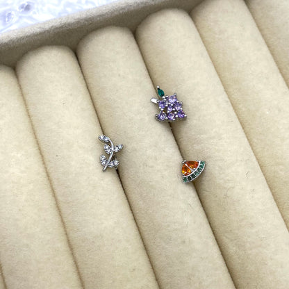 Diamanté Stud Helix Tragus Earrings 1PC