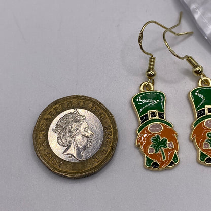 St Patrick’s Day Gonk Earrings