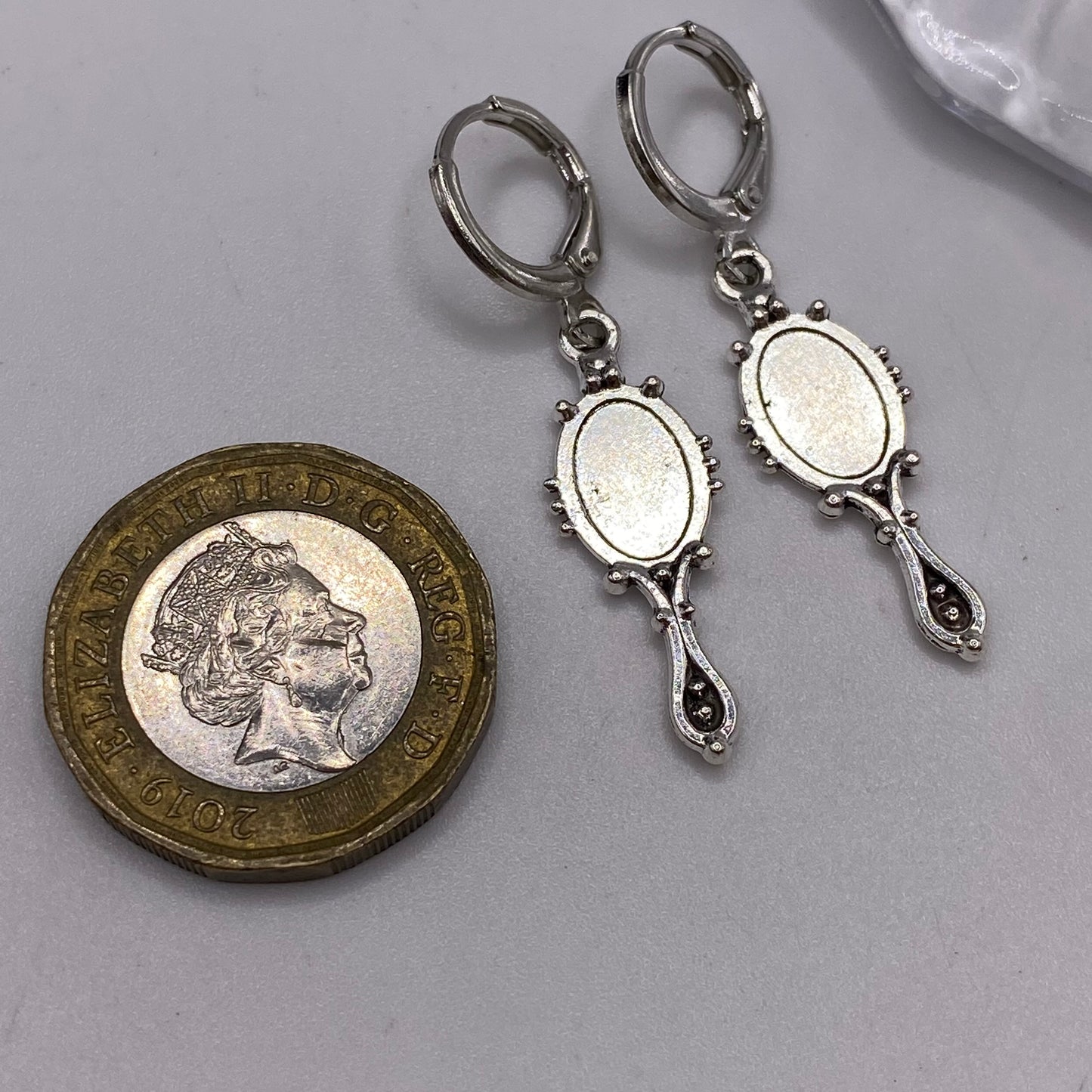 Mirror Huggie Hoop Earrings