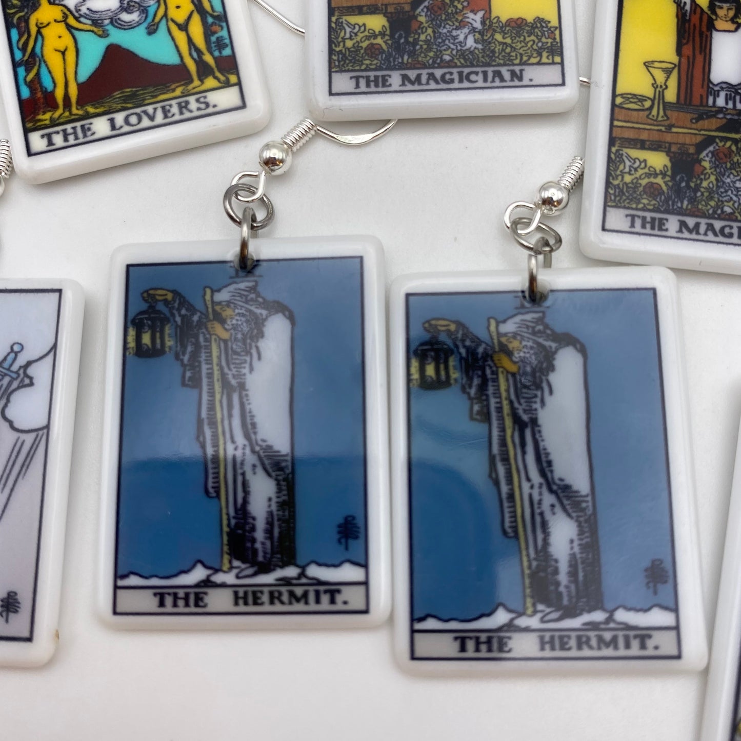 Colourful Tarot Card Earrings