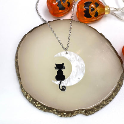 Moon Cat Necklace
