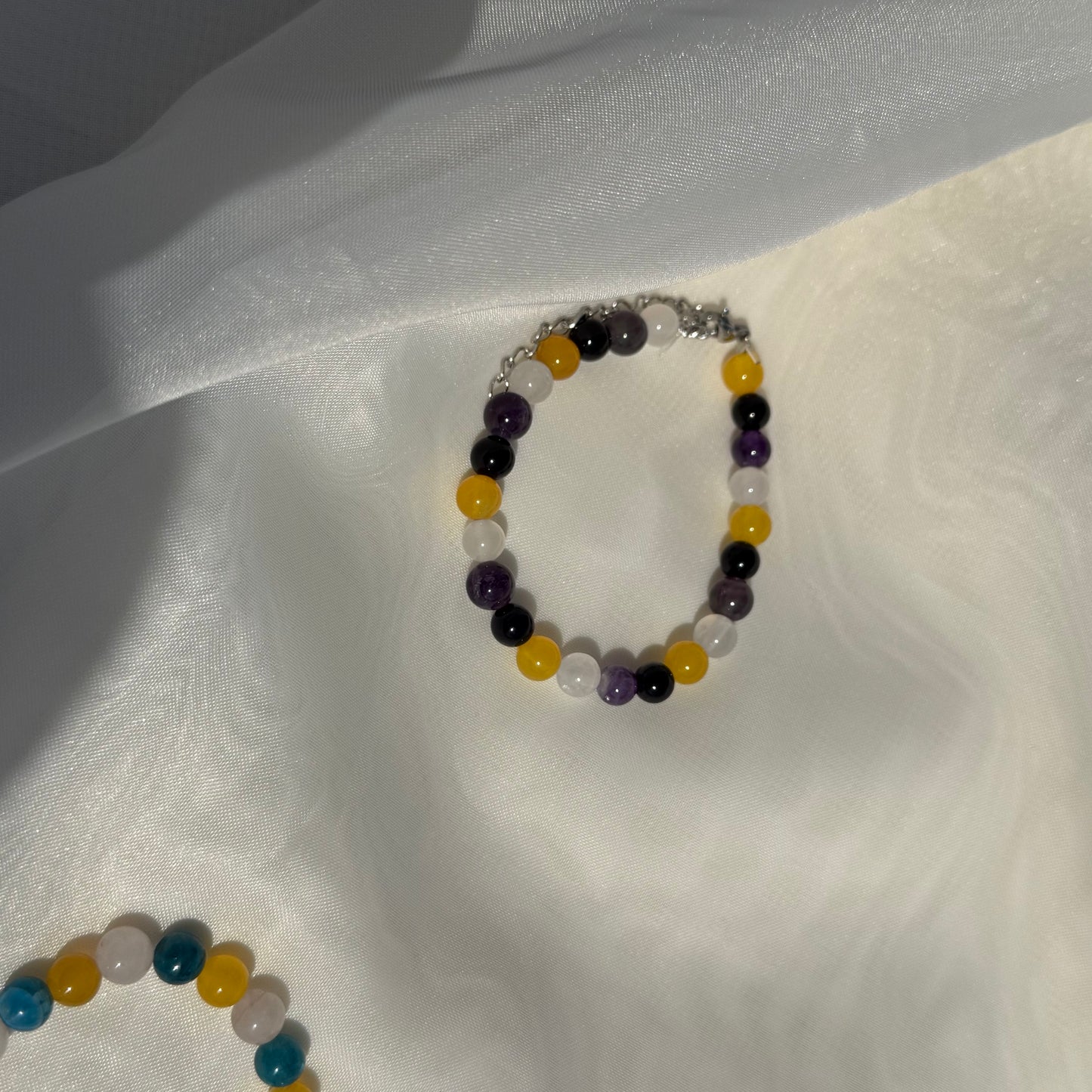 Round Rainbow Crystal Bracelets