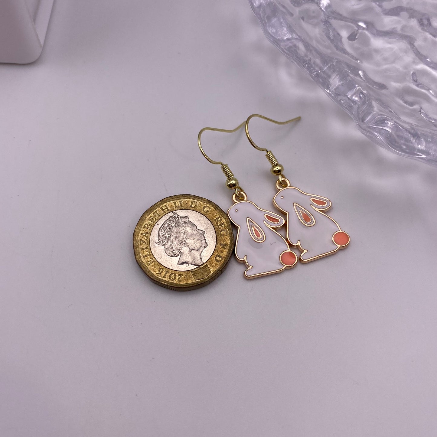 Gold Sitting Rabbit Earrings