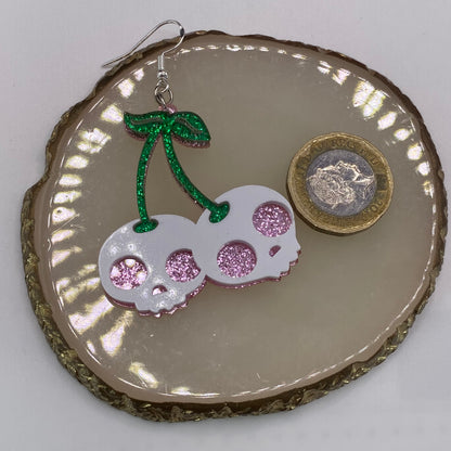 Cherry Skull Earrings