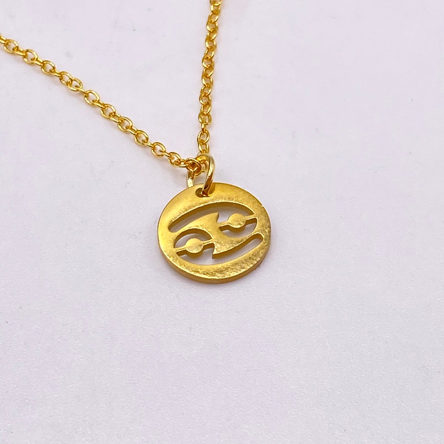 Gold Solid Star Sign Necklaces