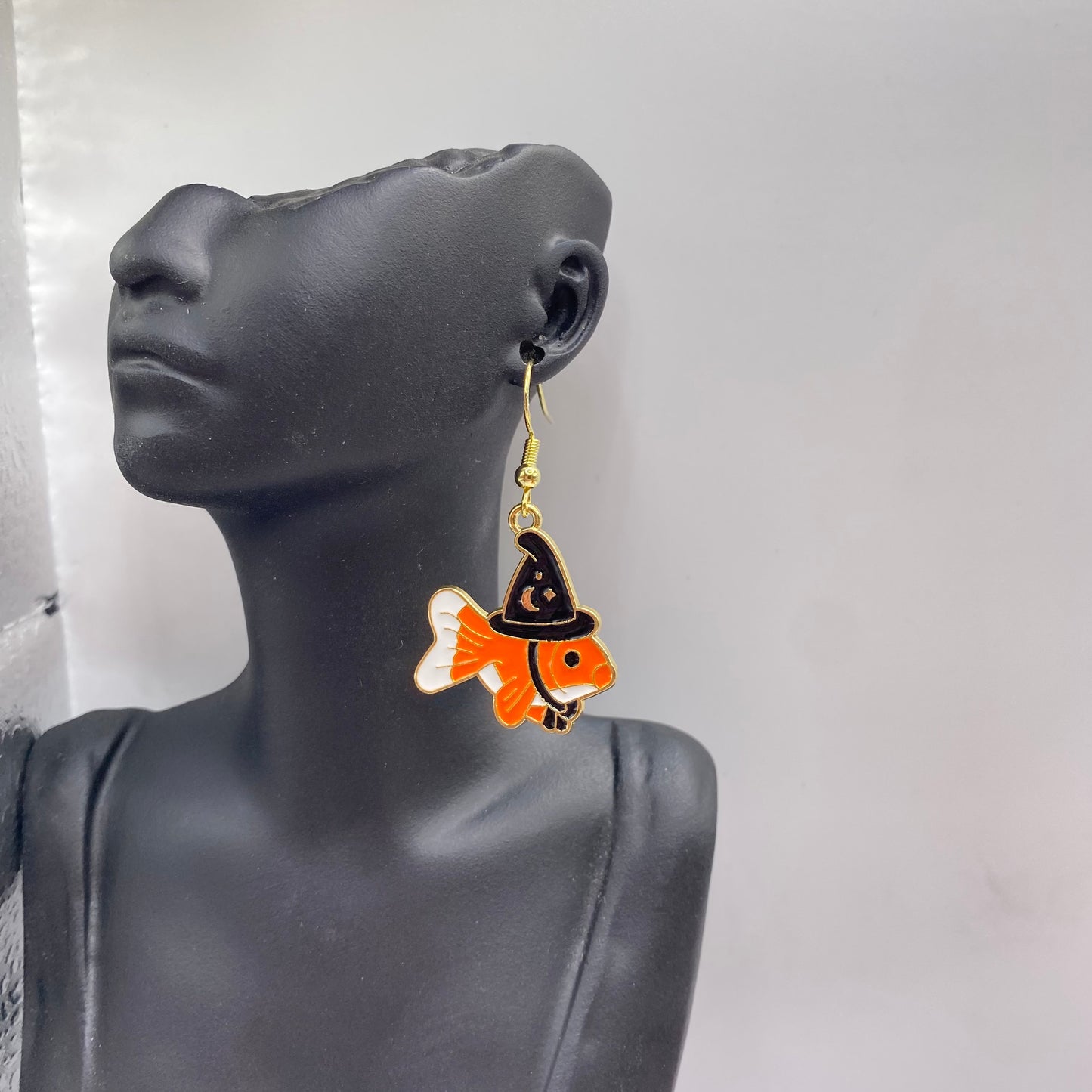 Goldfish Witch Earrings