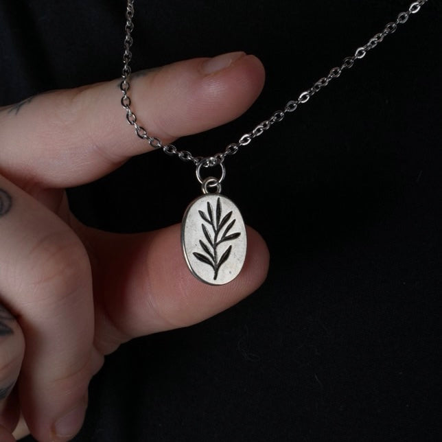 Leaf Imprint Necklace