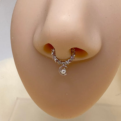 Moon Nose Septum Hoop Ring