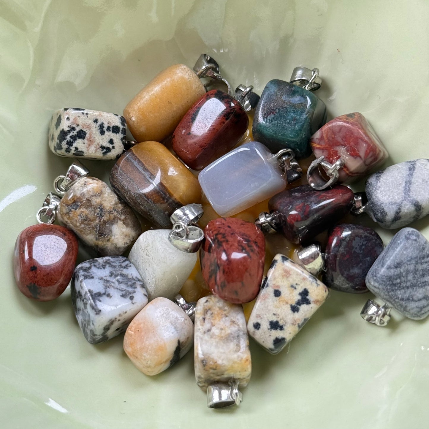 Random Crystal Chunk Necklace