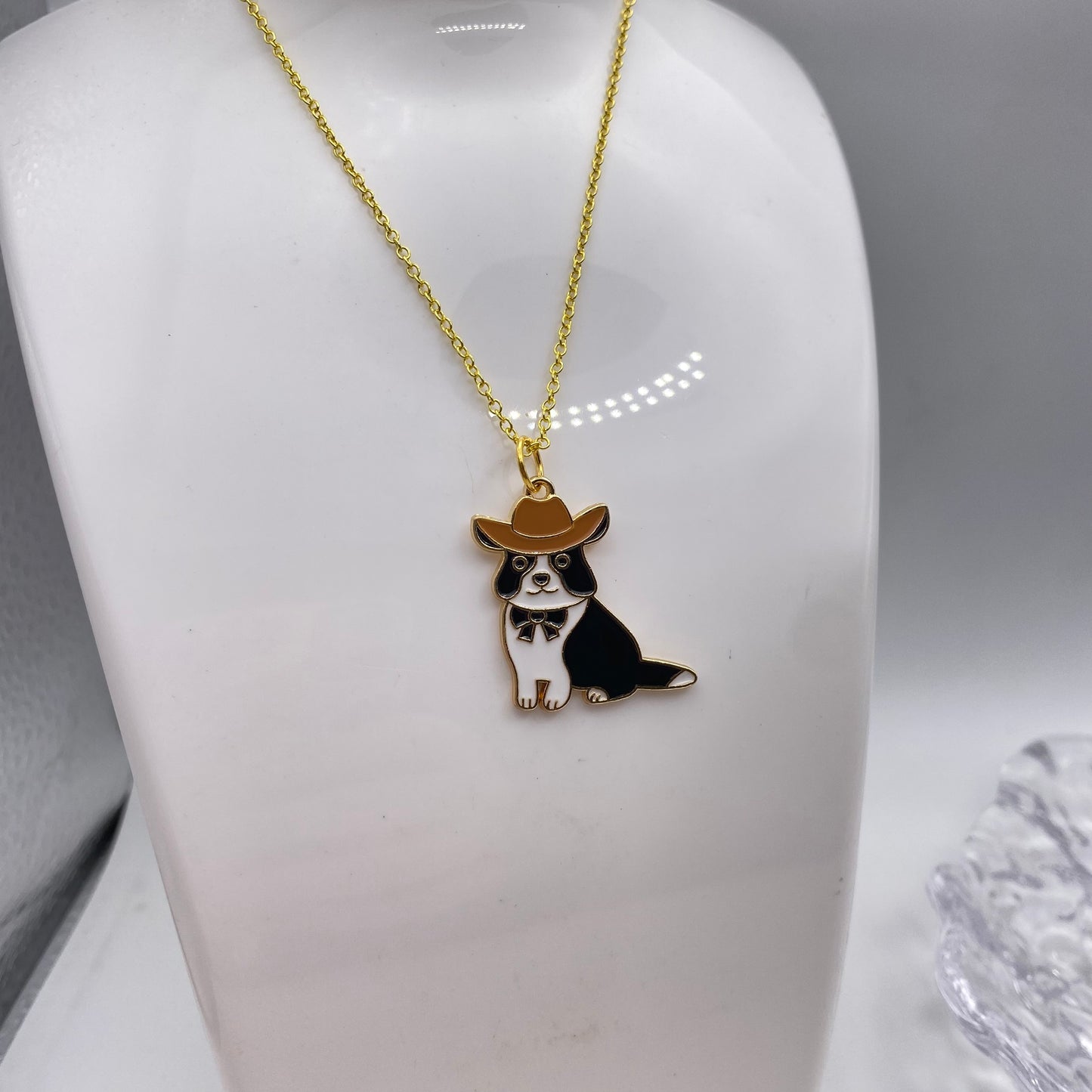 Cowboy Dog Necklace