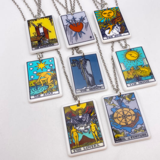 Colourful Tarot Card Necklace