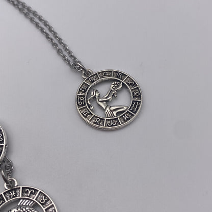 Silver Image Star Sign Necklaces