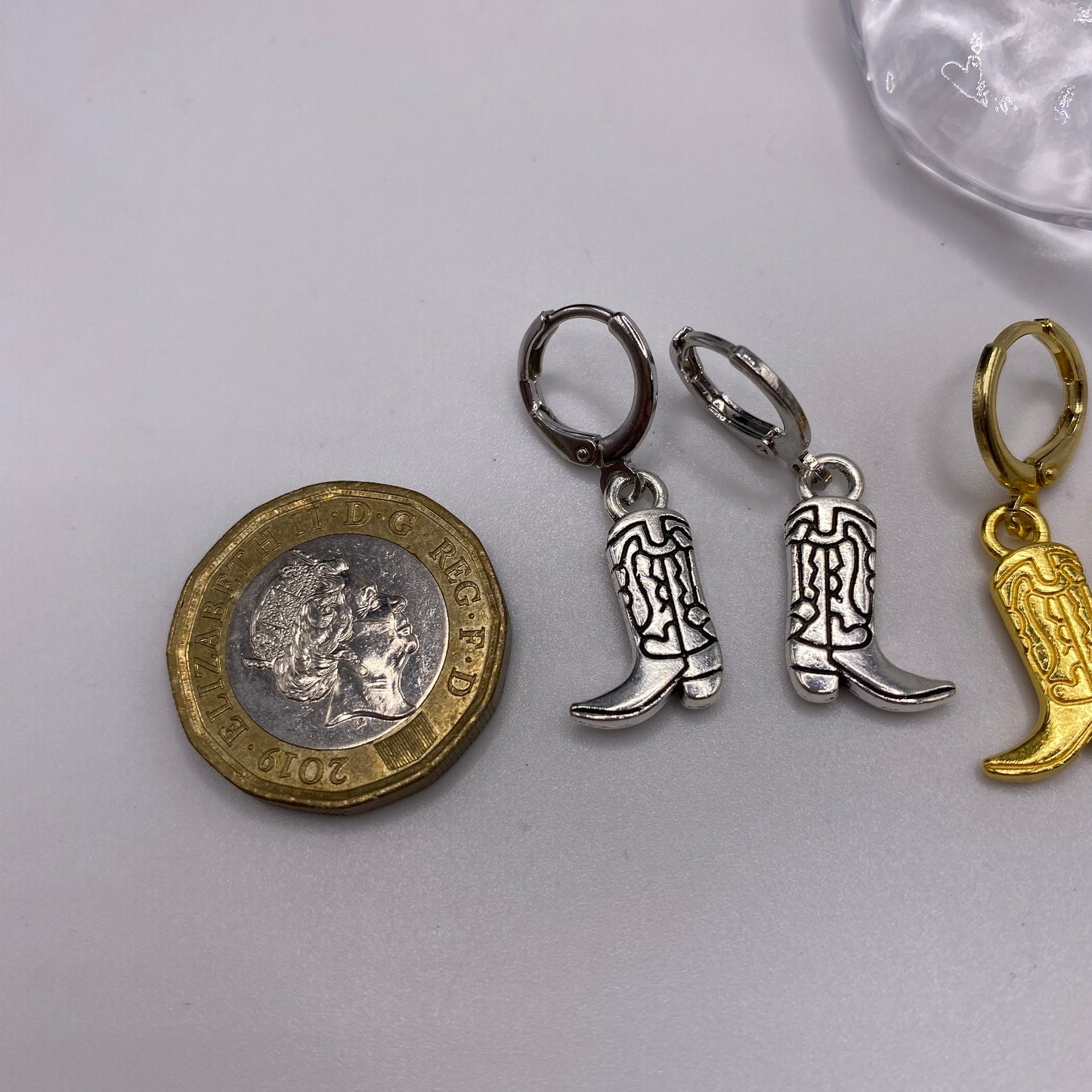 Cowboy Boot Huggie Hoop Earrings