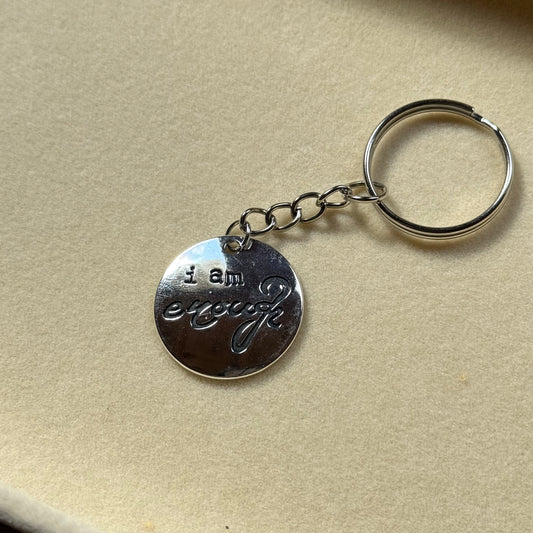 ‘I Am Enough’ Slogan Keyring