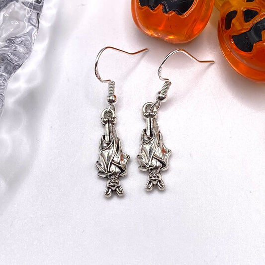 Hanging Bat Earrings
