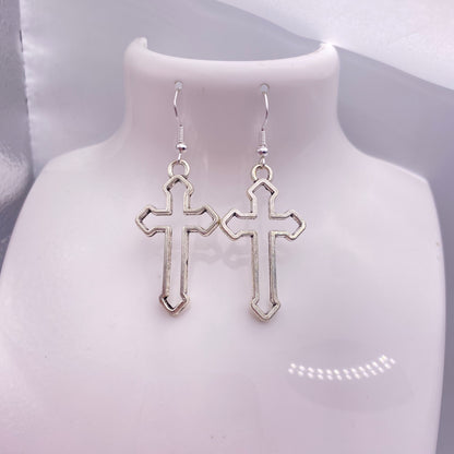 Big Cross Earrings