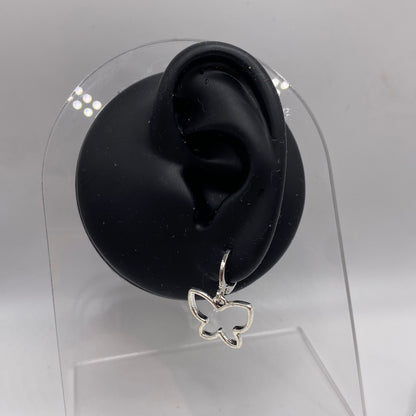 Butterfly Huggie Hoop Earrings