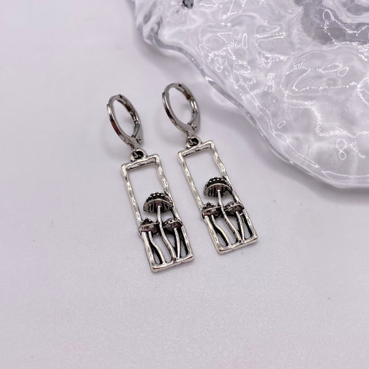 Mushroom Nook Huggie Hoop Earrings