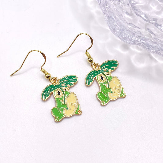 Frog Leaf Earrings