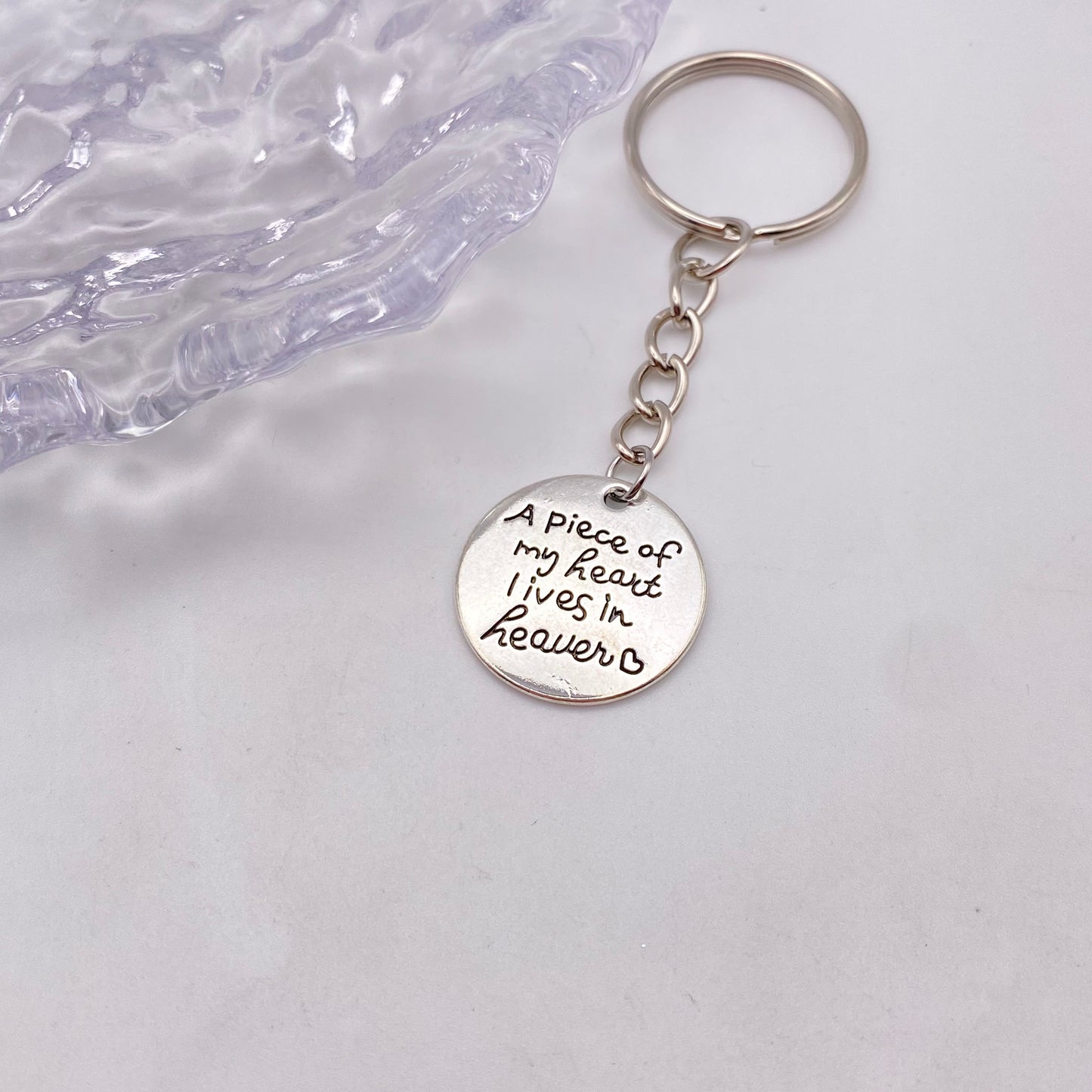 ‘A piece of my heart lives in Heaven’ Keyring