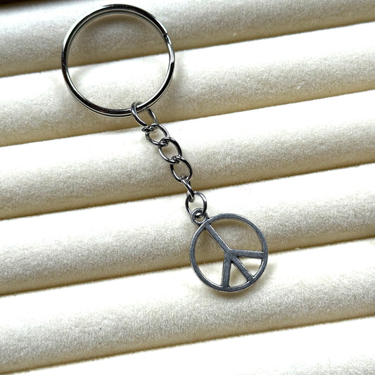 Peace Symbol Keyring