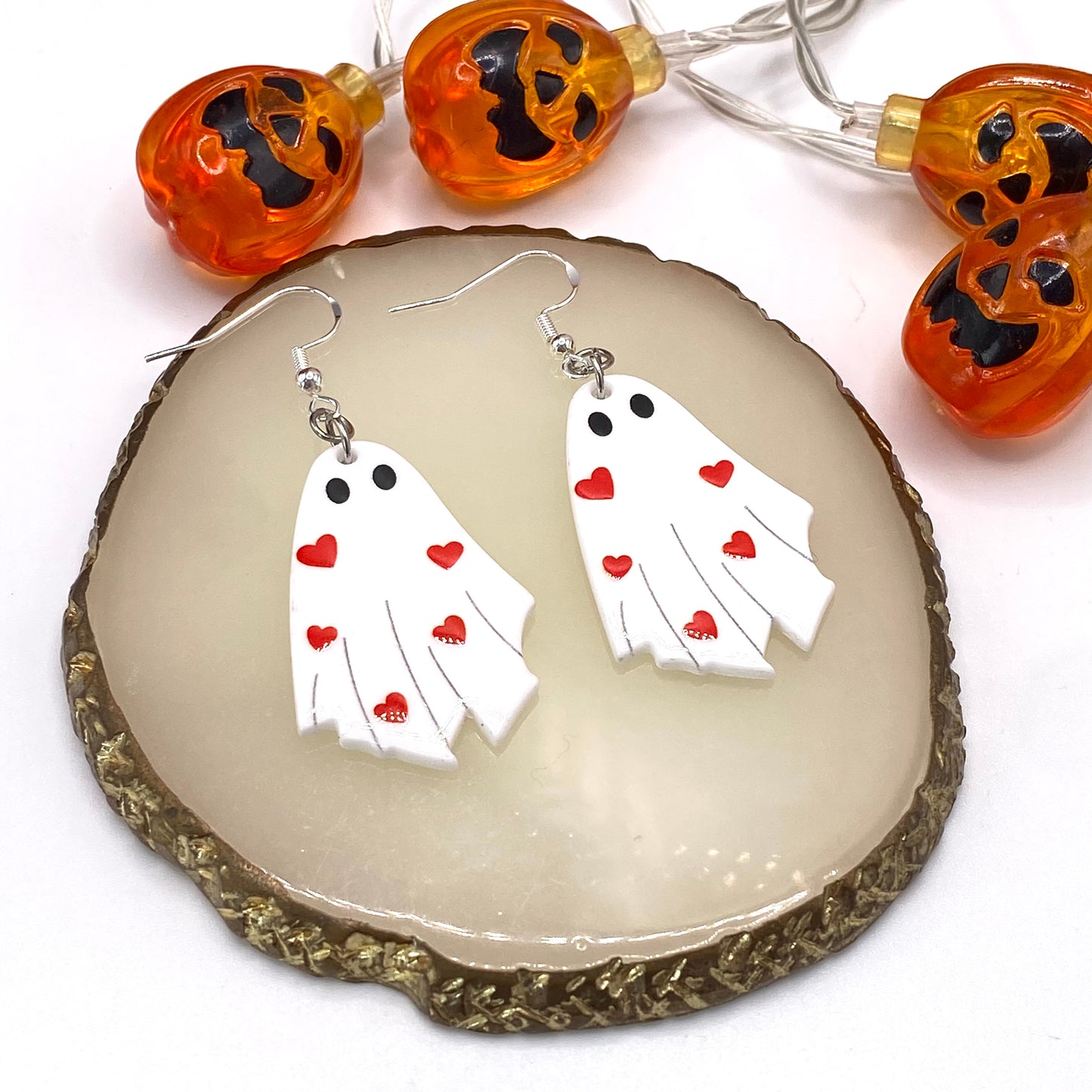 Love Ghost Costume Earrings