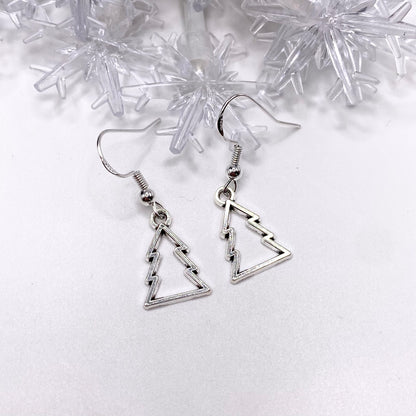 Christmas Tree Outline Earrings