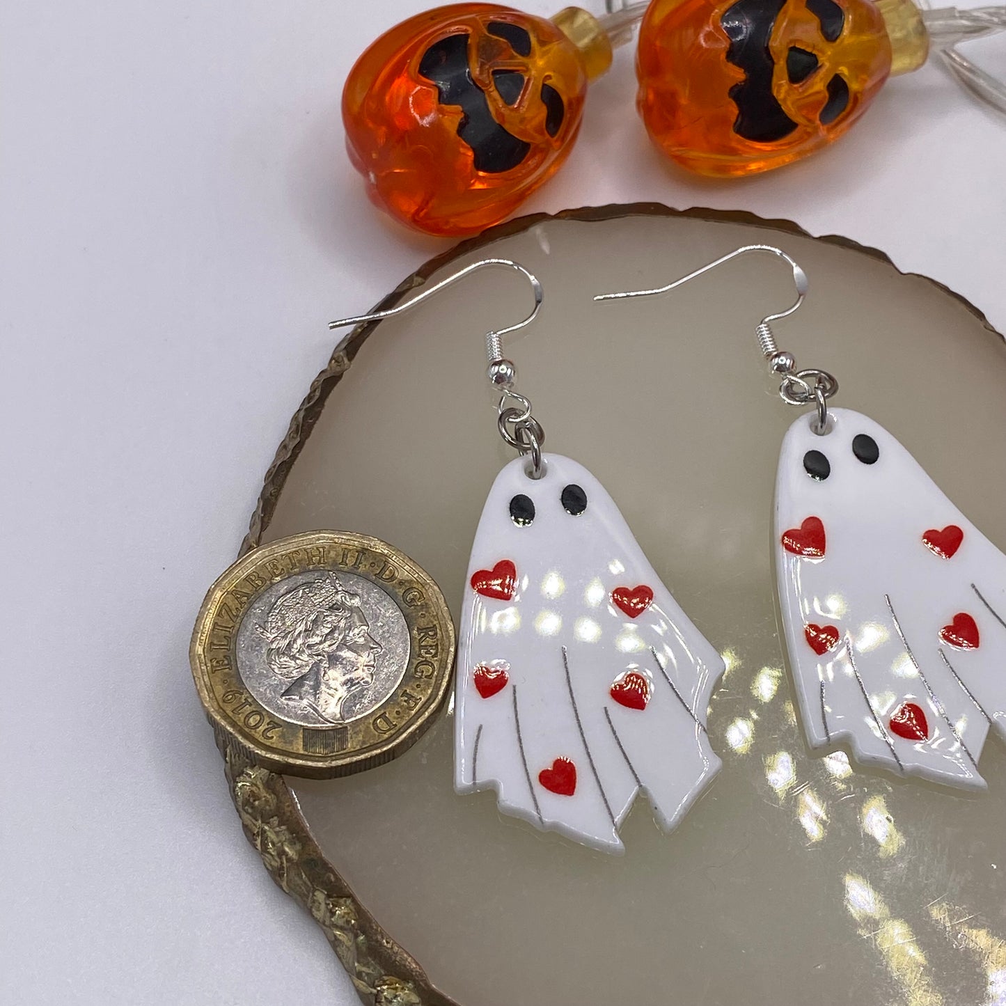 Love Ghost Costume Earrings