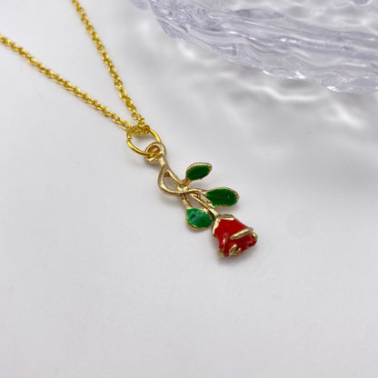 Rose Drop Necklace