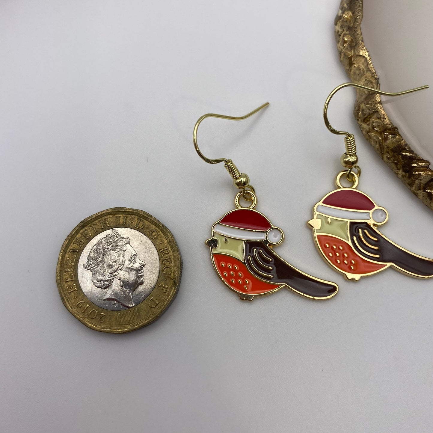 Santa Robin Earrings