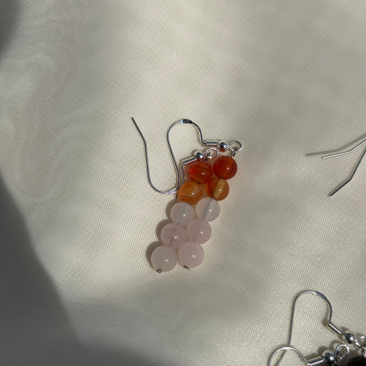 Round Rainbow Crystal Earrings