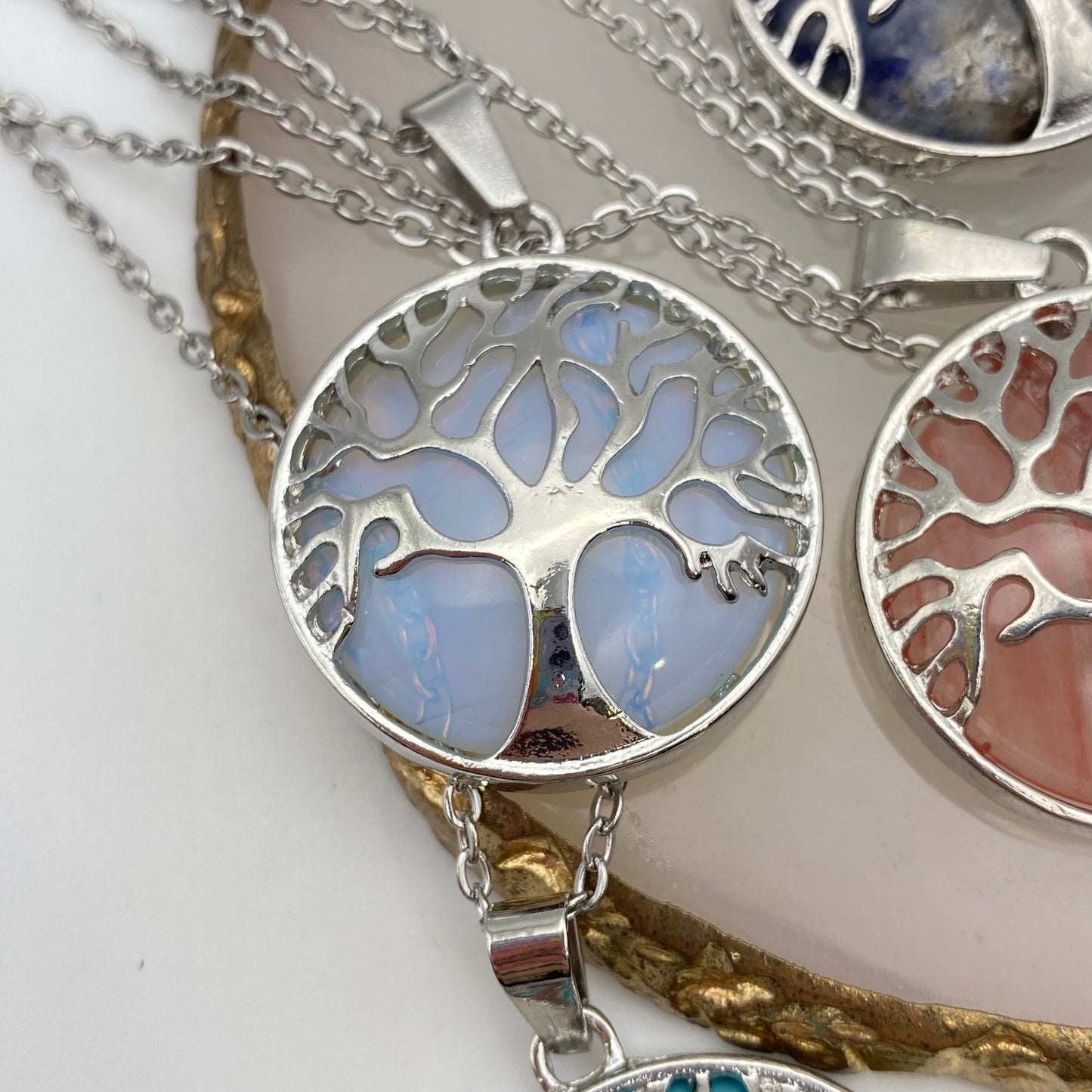 Crystal Tree of Life Necklaces