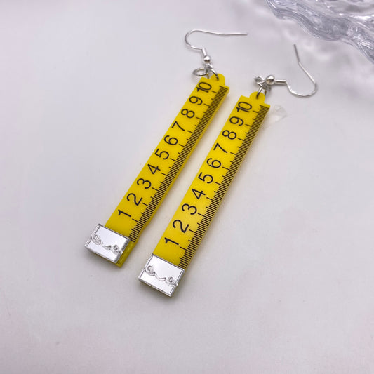 Yellow Ruler Earrings