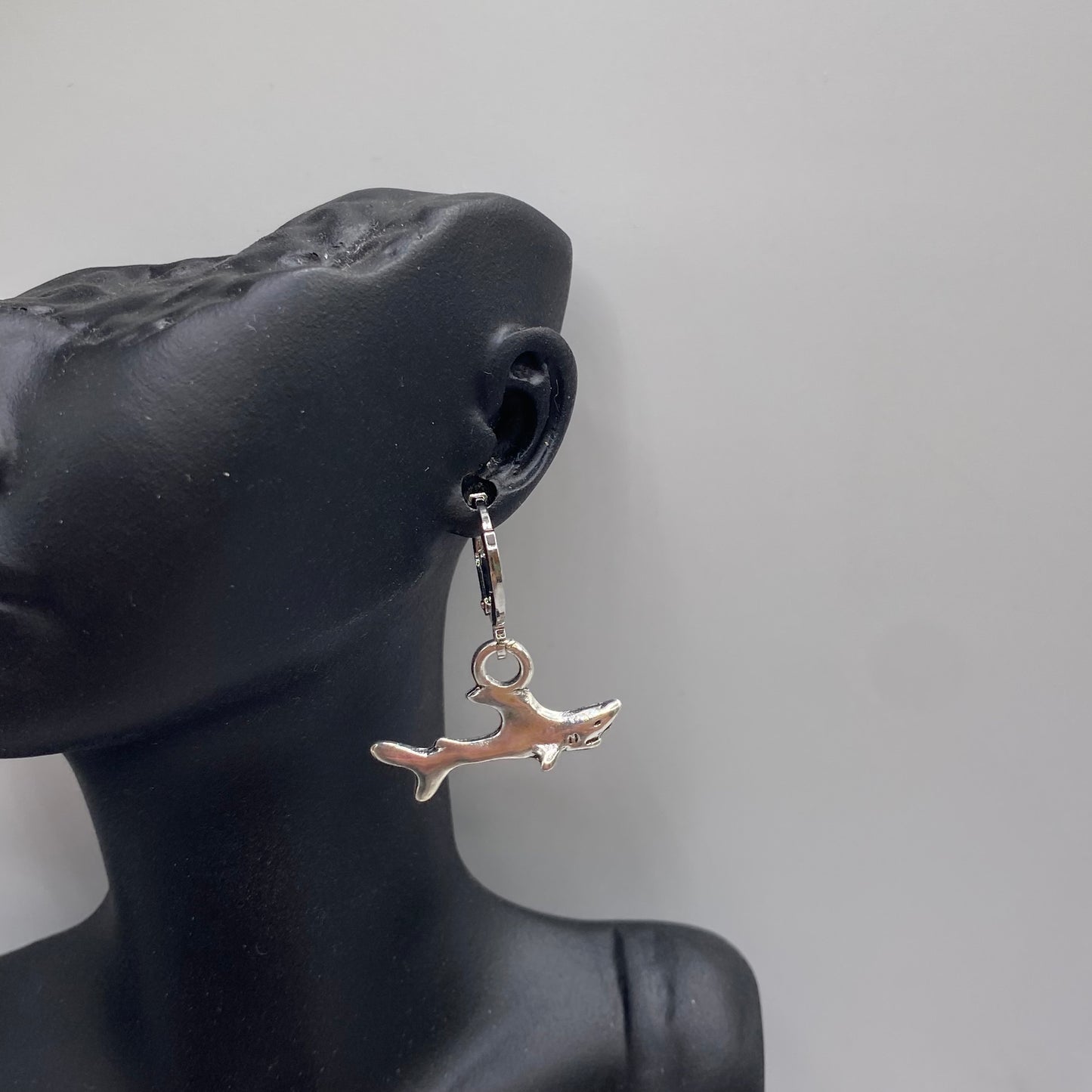Small Shark Huggie Hoop Earrings