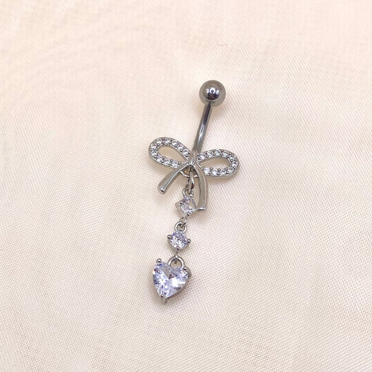 Dangly Ribbon Belly Bar Piercing