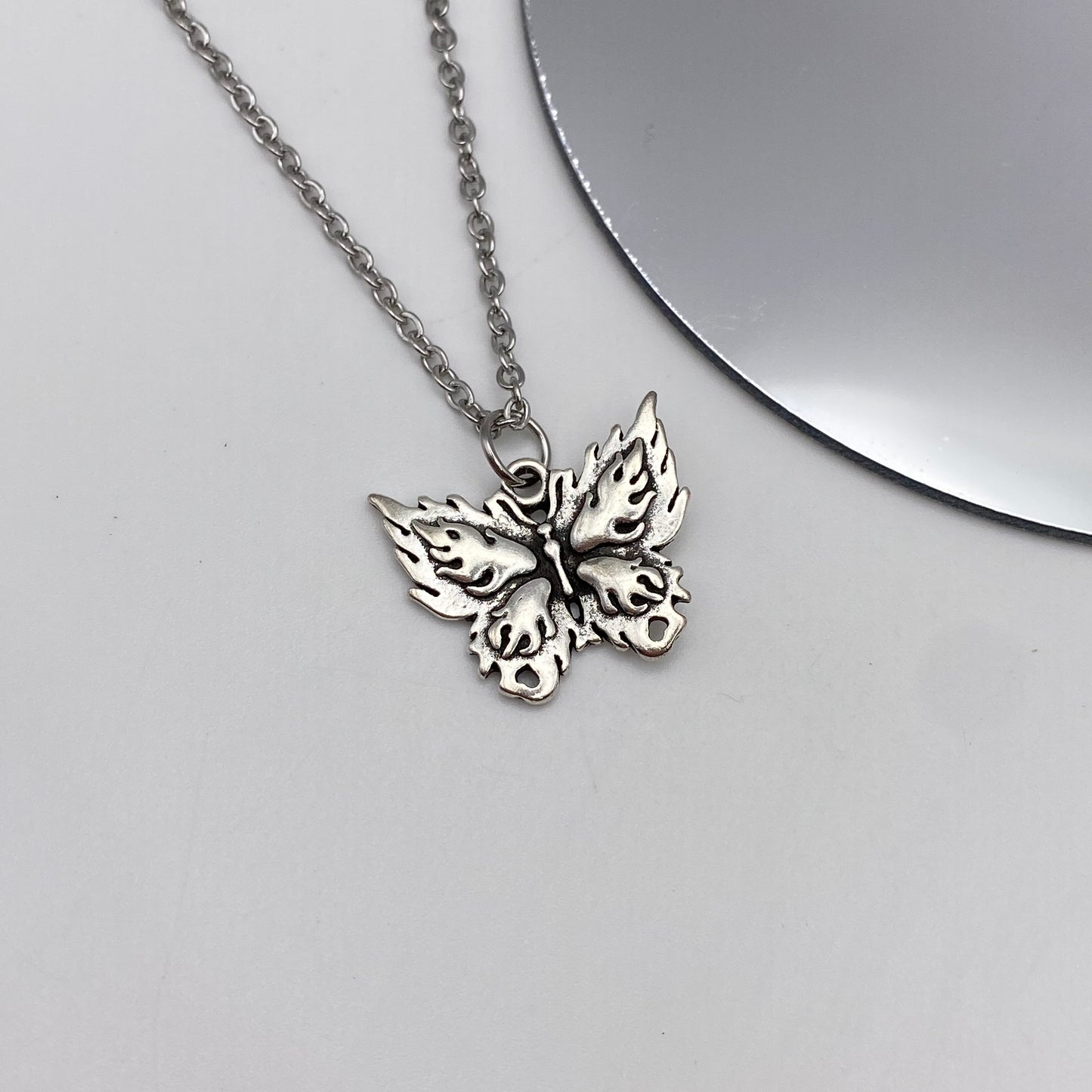 Fire Butterfly Necklace