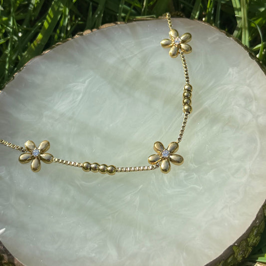 Gold Flower Bracelet