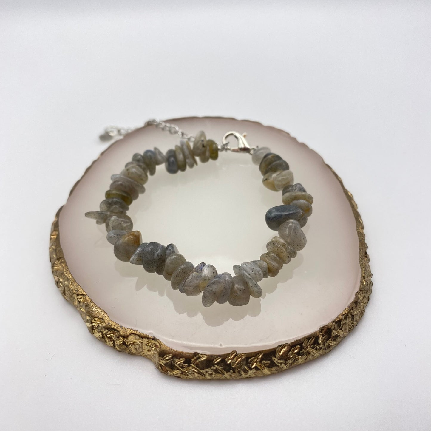 Larvakite Crystal Bracelet