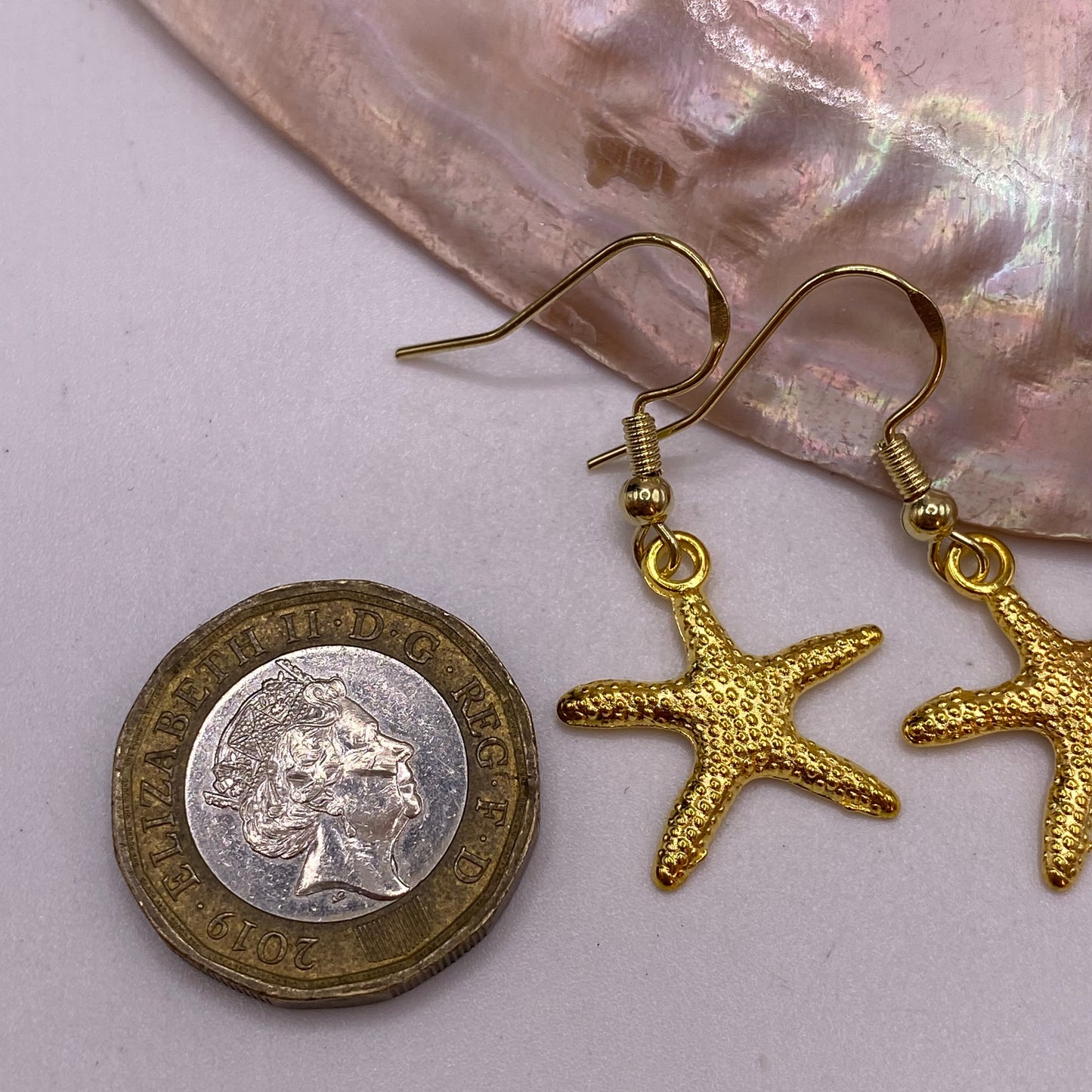 Gold Starfish Earrings