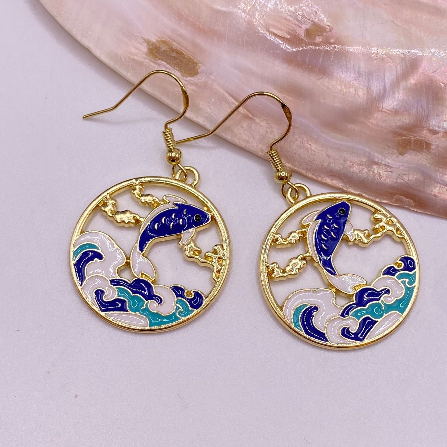 Waves Scene Earrings