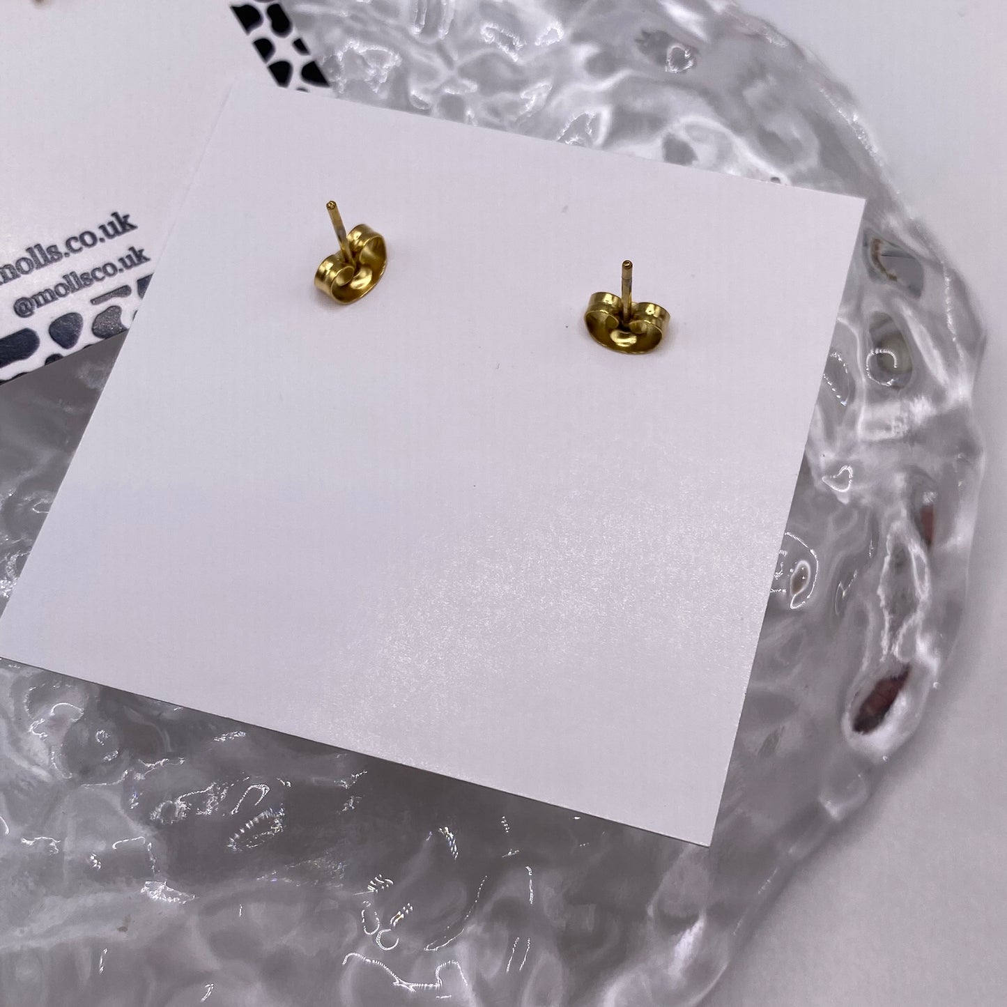 Gold Summer Stud Earrings
