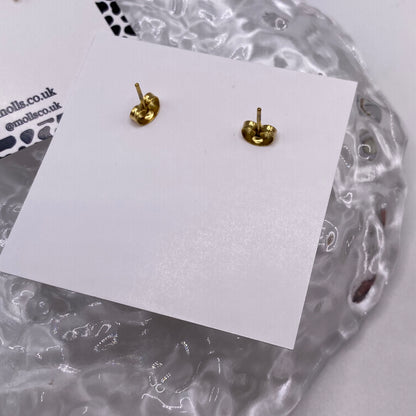 Gold Summer Stud Earrings