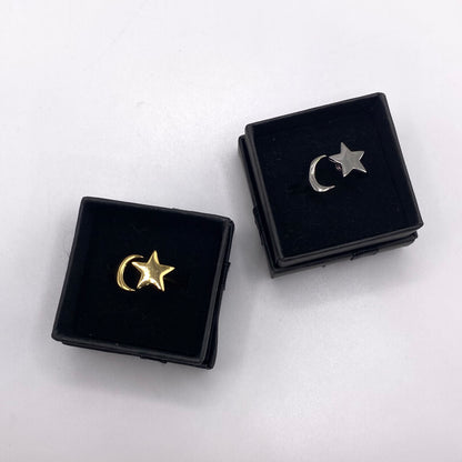 Moon and Star Fidget Ring