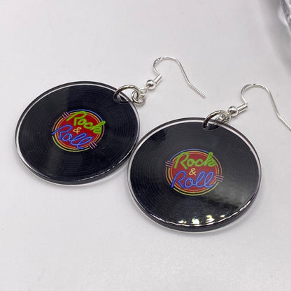 Vinyl Record Earrings